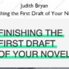 Finishing the First Draft of Your Novel