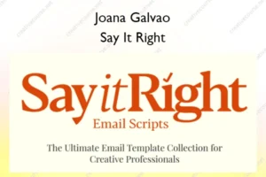 Say It Right – Joana Galvao