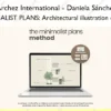 MINIMALIST PLANS: Architectural illustration course – Archez International – Daniela Sánchez