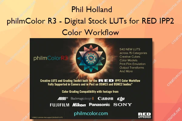 philmColor R3 – Digital Stock LUTs for RED IPP2 Color Workflow – Phil Holland